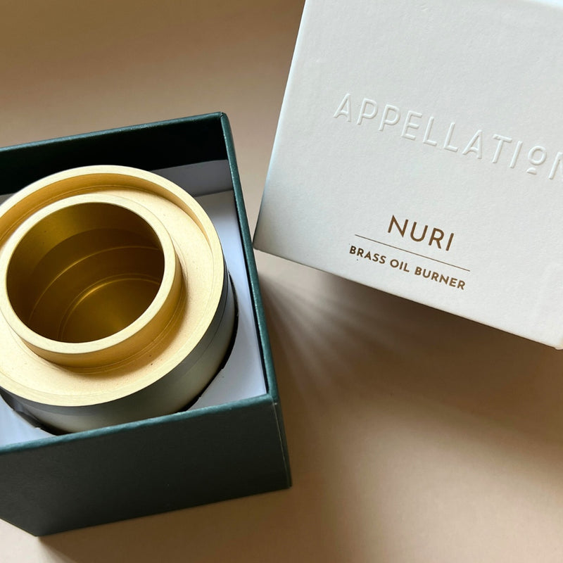 NURI  Appellation Brass Essential Oil Burner