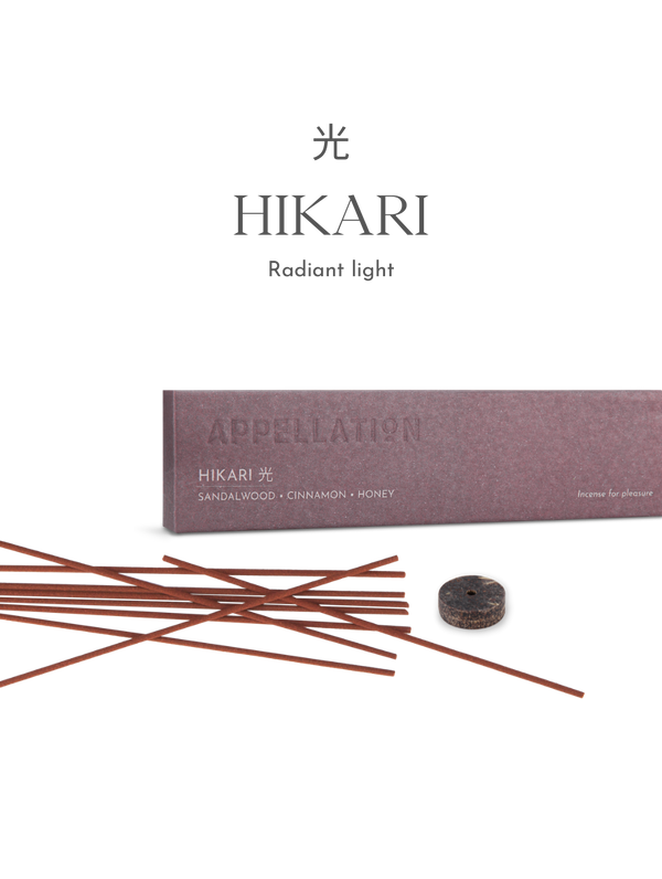 Hikari | Sandalwood, Cinnamon & Honey | Japanese Incense