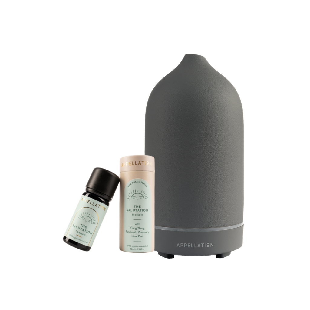 APPELLATION STARTER KIT Charcoal Grey Diffuser & The Salutation